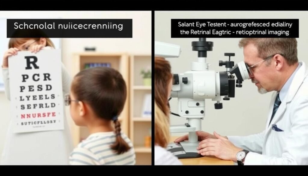 Comparison between standard school vision screening and comprehensive eye exam that can detect subclinical myopia in urban kids