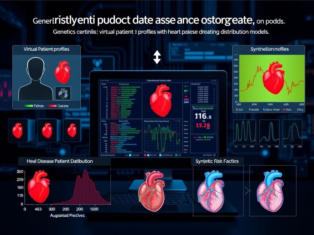 AI generating synthetic patient data for training heart disease prediction models