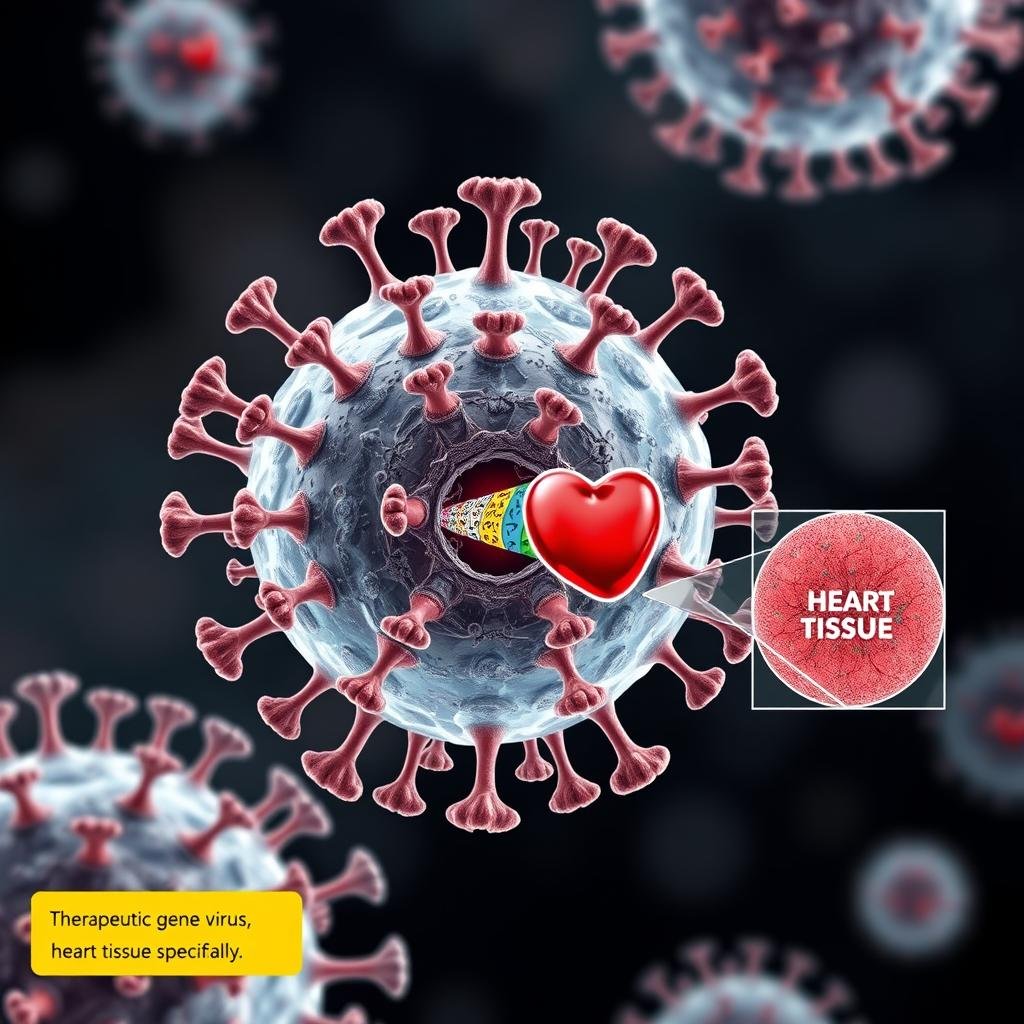 Viral vector used in gene therapy for heart disease